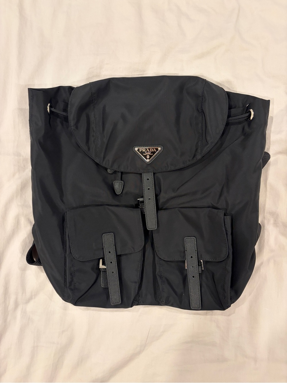 Prada Medium Backpack in Black